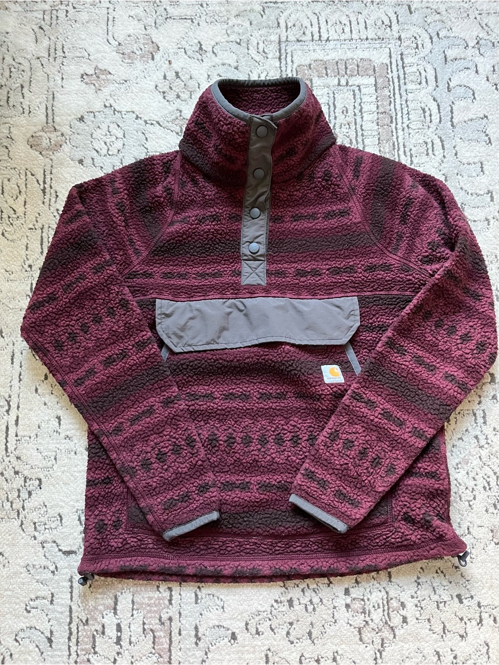 Carhartt Relaxed Fit Fleece Pullover - Port Aztec Size XS